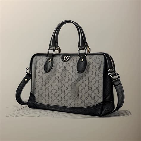 gucci bag sketch|gucci leather shoulder bag.